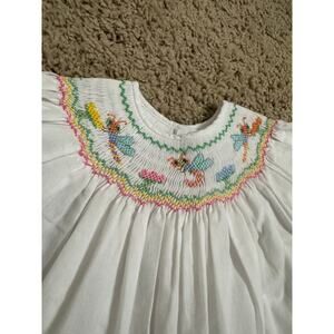 Smocked Dragonflies Little Girl Dress: Rosalina 24m